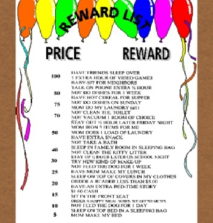 The best reward list-foxholeparenting.com